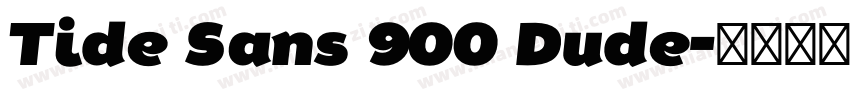 Tide Sans 900 Dude字体转换
